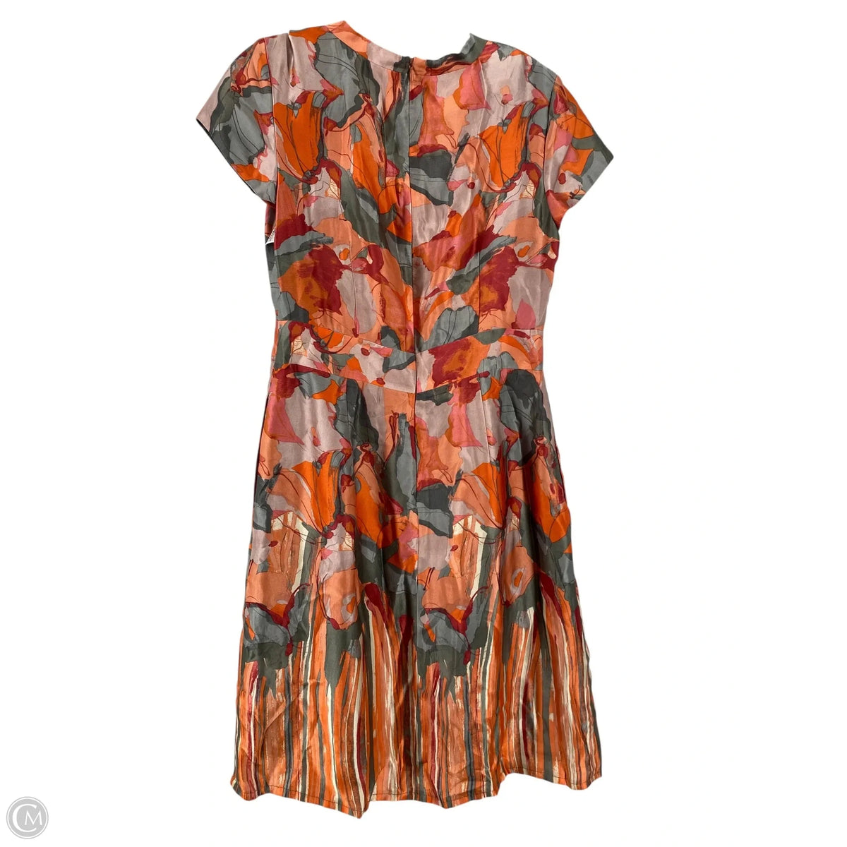 Dress Casual Short By Banana Republic In Orange & Pink, Size: 6p