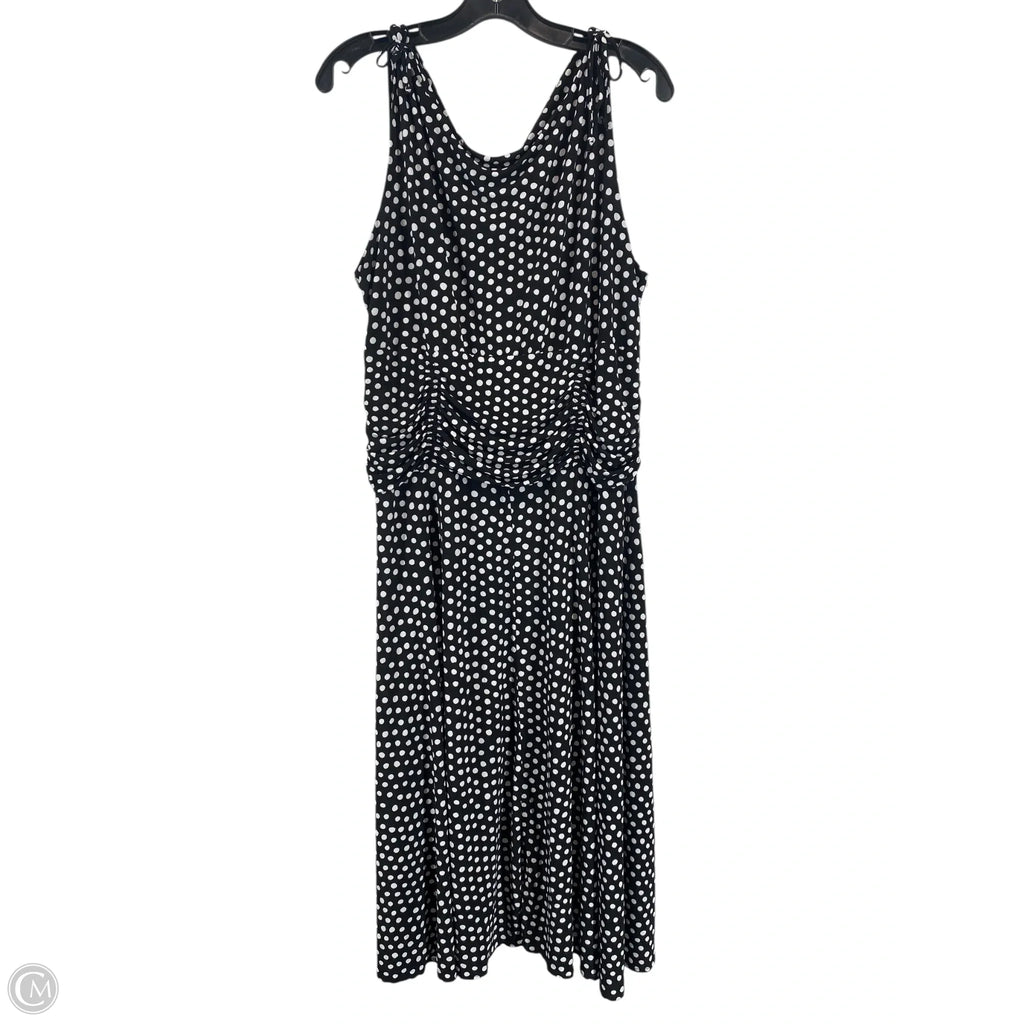 Dress Casual Maxi By Scarlett In Polkadot Pattern, Size: 18
