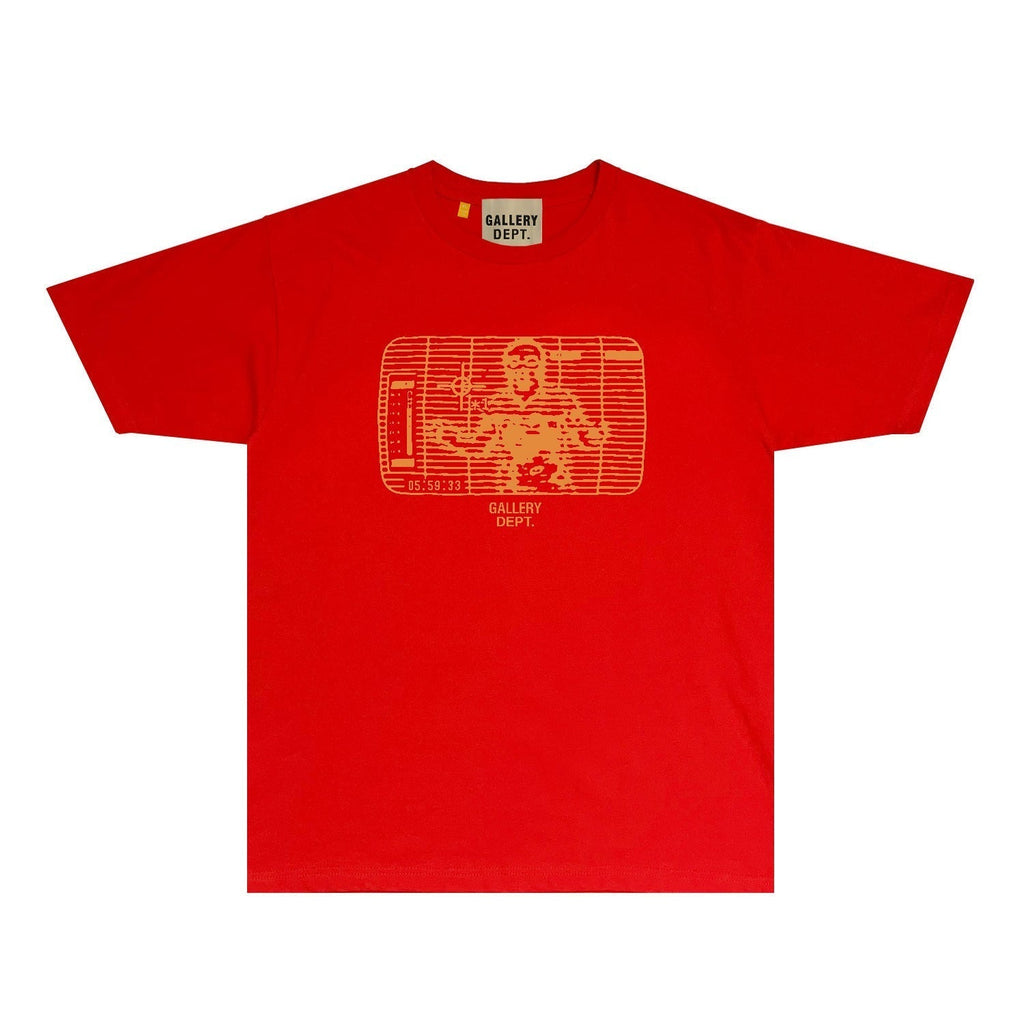 Gallery Dept T Shirt Retro Printed Loose Short-Sleeved Shirt
