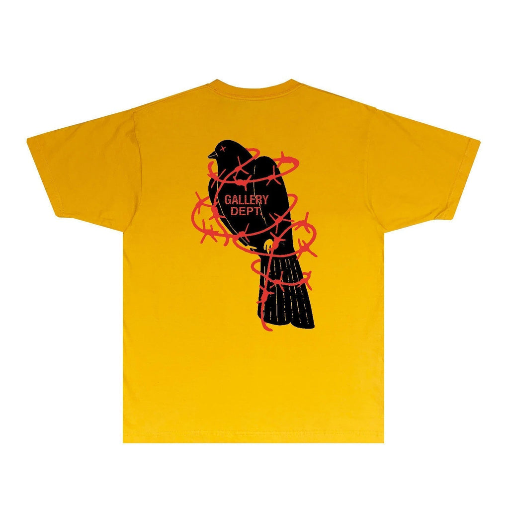 Gallery Dept T Shirt Retro Printed Loose Short-Sleeved Shirt