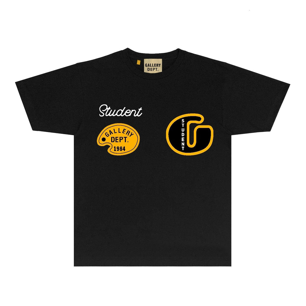 Gallery Dept T Shirt Retro Printed Loose Short-Sleeved Shirt
