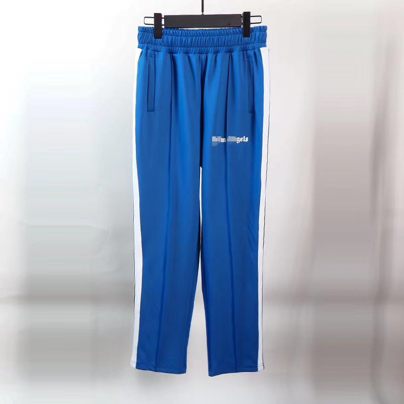 Palm Angle Pants Palm Angels Black and White Striped Casual Trousers Men's and Women's Sports Pants