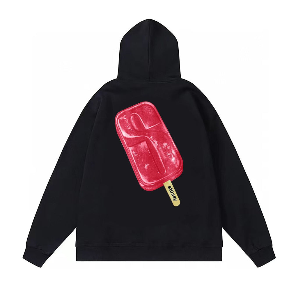 Stussy Hoodie Fall/Winter Fleece Hooded Sweater
