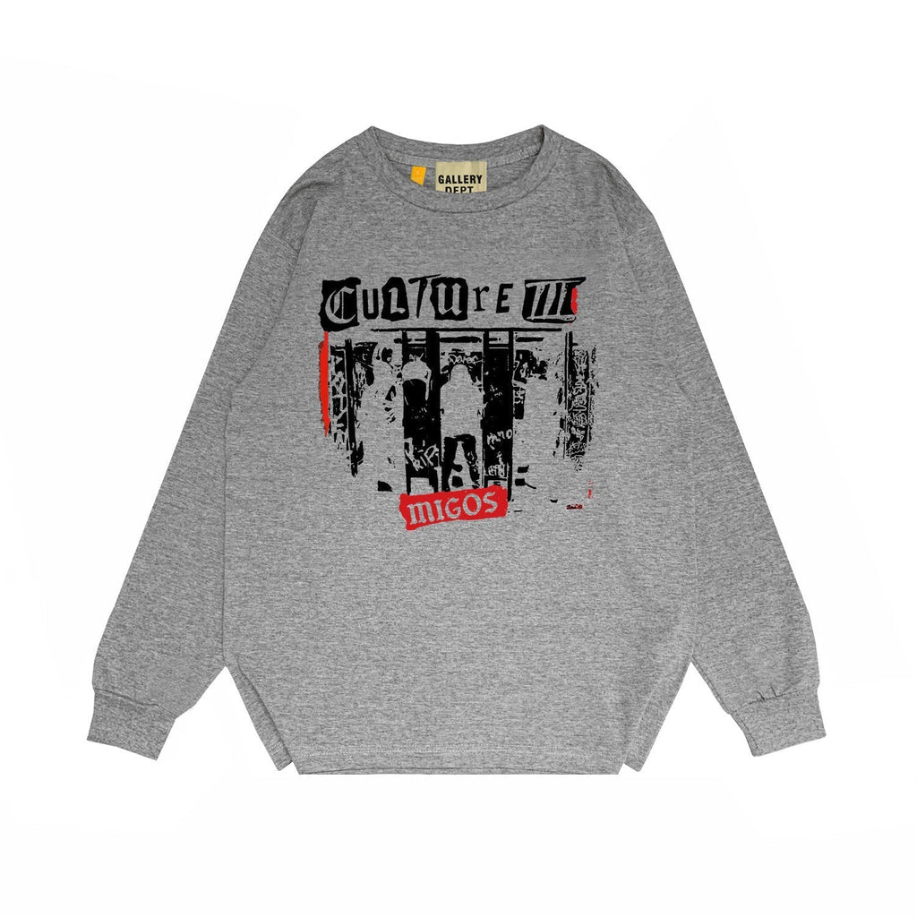 Gallery Dept Long Sleeved Shirt Fashion Brand Long Sleeve Long-Sleeved T-shirt Blouse