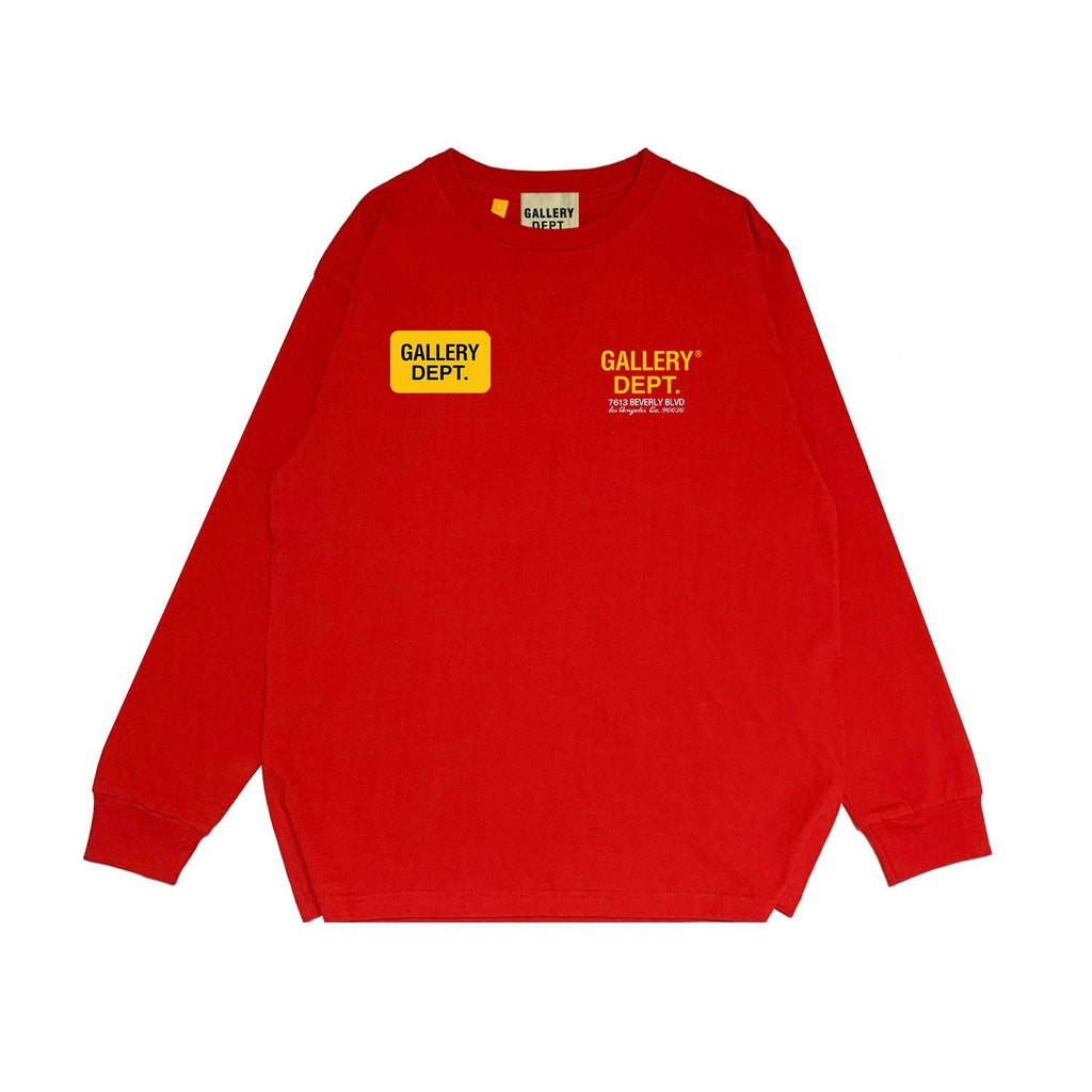 Gallery Dept Long Sleeved Shirt Fashion Brand Long Sleeve Long-Sleeved T-shirt Blouse