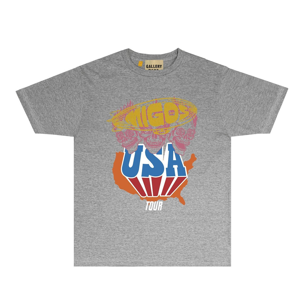 Gallery Dept T Shirts European And American Tee Shirt Short Sleeve T-Shirt Blouse