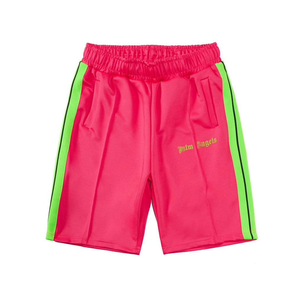 Palm Angels Shorts Casual Multicolor Striped Shorts Sports Fifth Pants