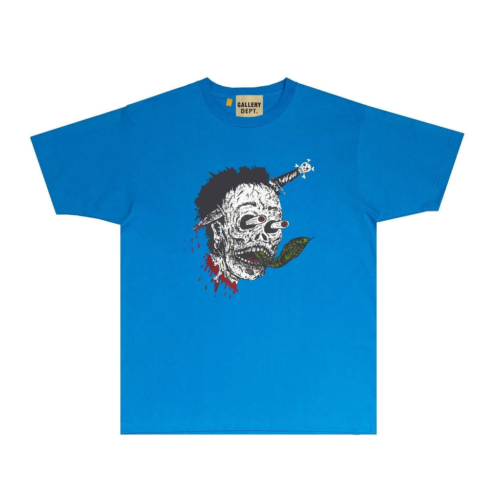Gallery Dept T Shirt Retro Printed Loose Short-Sleeved Shirt