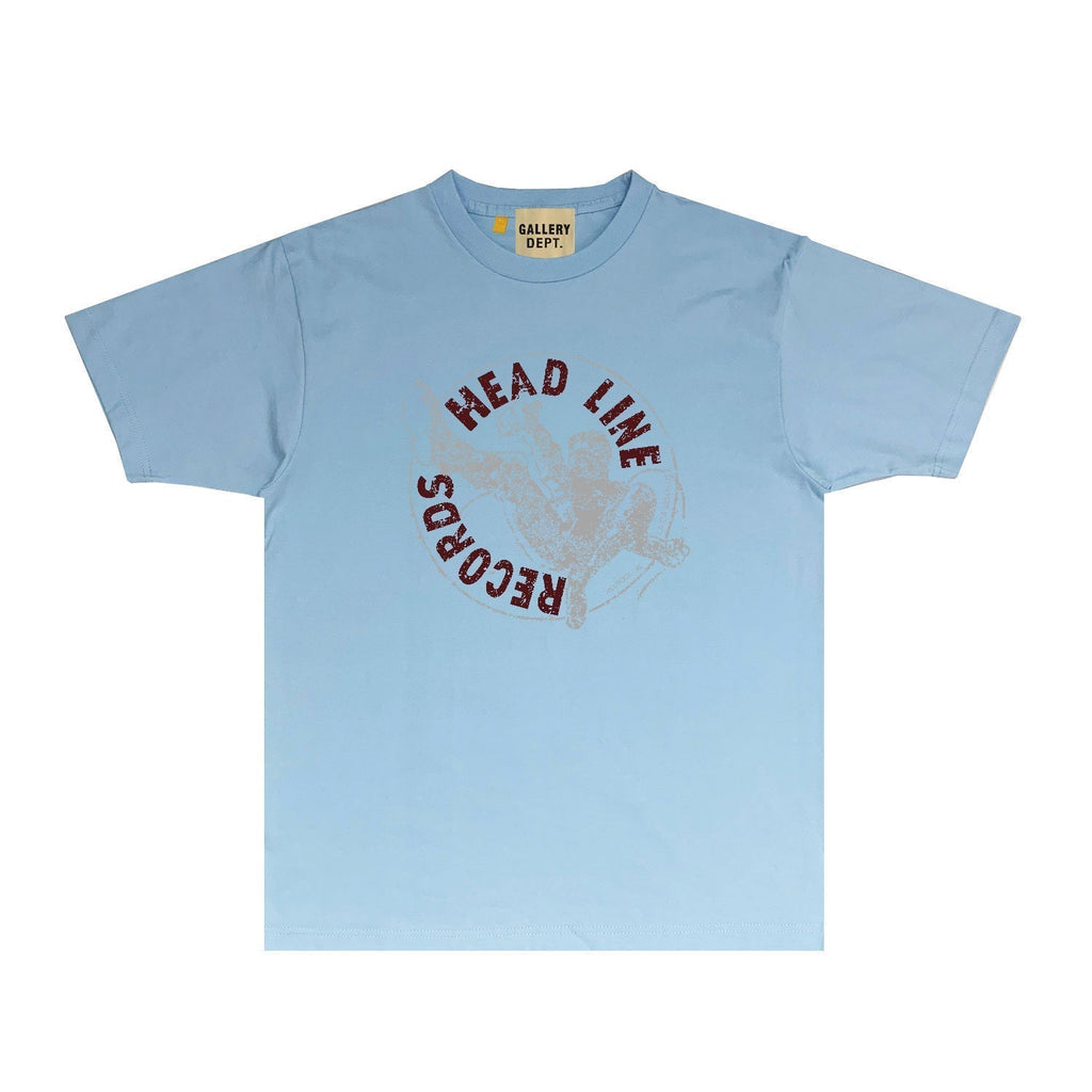 Gallery Dept T Shirt Retro Printed Loose Short-Sleeved Shirt