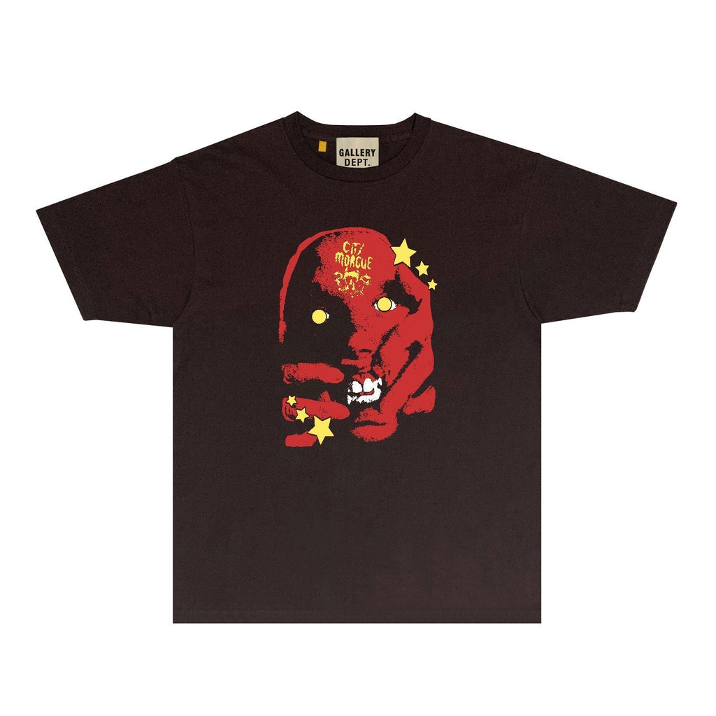 Gallery Dept T Shirt Retro Printed Loose Short-Sleeved Shirt